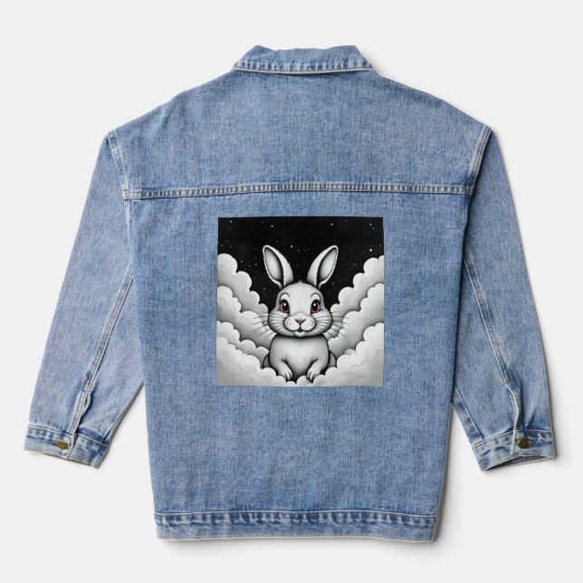 Veste En Jean Vibes célestes relaxantes Lapin Céleste (Verso)