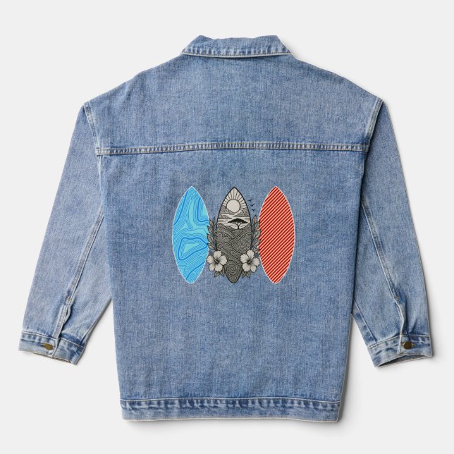Veste En Jean vibes de plage (Verso)