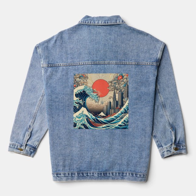Veste En Jean vibes océaniques (Verso)
