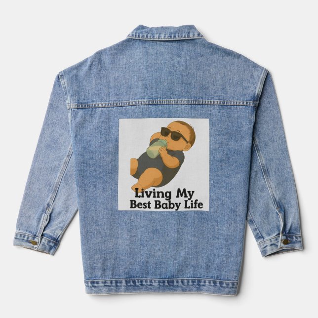 Veste En Jean Vibes pour bébé de réfrigération (Verso)