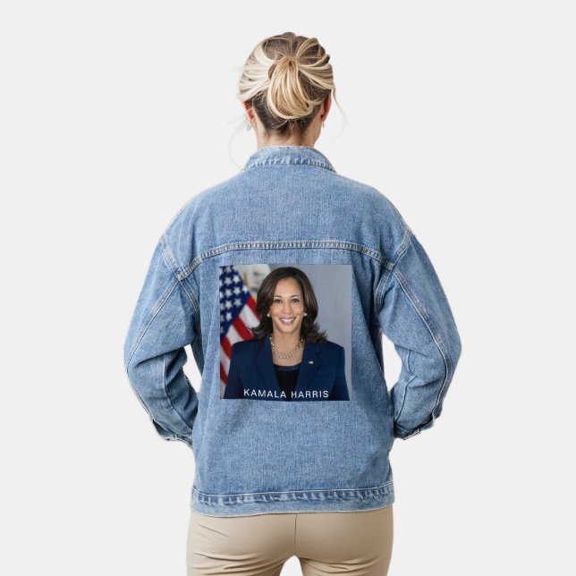 Veste En Jean Vice-Président Kamala Harris Photo officielle Femm (Modèle)