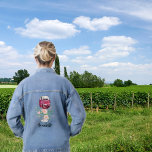 Veste En Jean Vignoble Vignoble Aquarelle Bachelorette<br><div class="desc">Élevez votre fête de bachelorette viticole avec nos Vino Before Vows Bachelorette Party Denim Jackets! Ces vestes élégantes sont le choix idéal pour les épouses amateurs de vin et les demoiselles d'honneur. La belle décoration met en valeur un verre de vin aquarelle orné de fleurs délicates, de roses et de...</div>