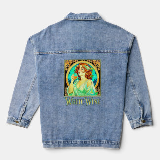 Veste En Jean Vin blanc Art nouveau