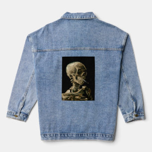 Veste En Jean Vincent van Gogh - Crâne avec cigarette allumée