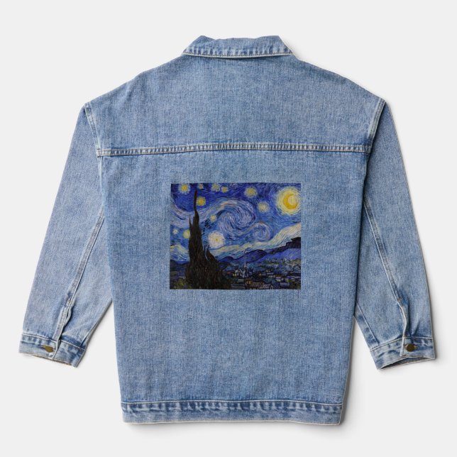 Veste En Jean Vincent Van Gogh - La nuit étoilée (Verso)