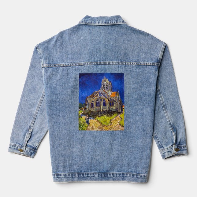 Veste En Jean Vincent van Gogh - L'église d'Auvers (Verso)