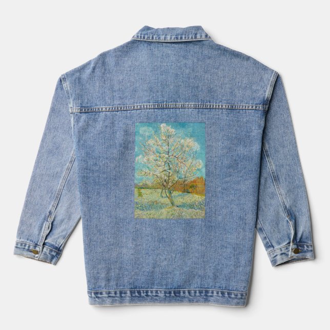 Veste En Jean Vincent van Gogh - Poche rose en fleurs (Verso)