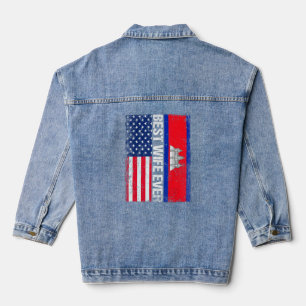 Veste En Jean Vintage meilleure femme jamais rétro Amérique Camb