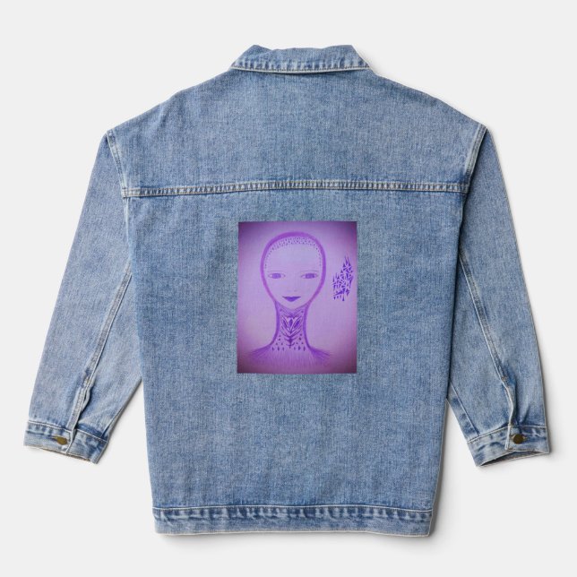 Veste En Jean Violet (Verso)
