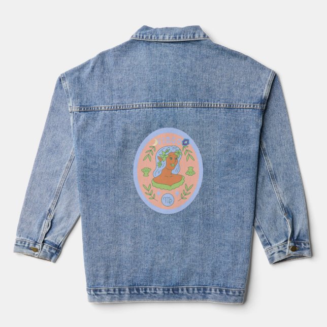 Veste En Jean "Virgo Elegance Denim Jacket, (Verso)