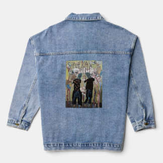 Veste En Jean Visage fragmenté Deux personnes Art abstrait