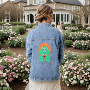 Veste En Jean visage monstre