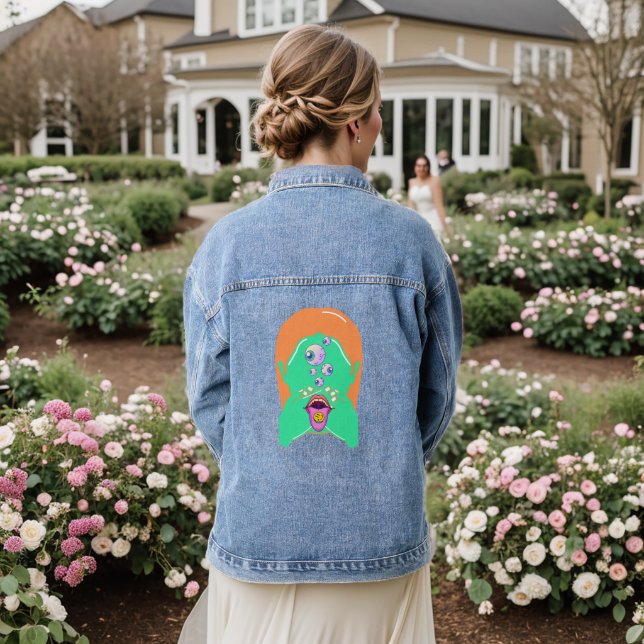 Veste En Jean visage monstre (Mariage Retour)