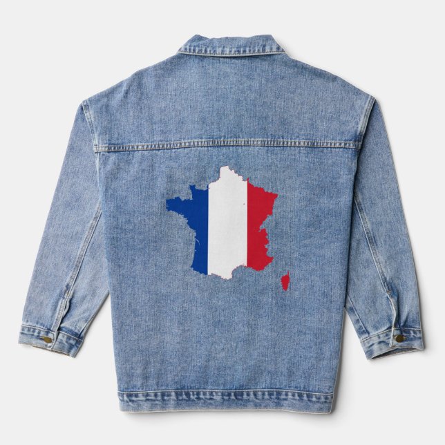 Veste En Jean Vive La France (Verso)