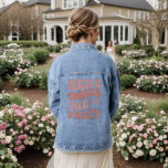 Veste En Jean Voici venir la fête Enterrement de vie de jeune fi<br><div class="desc">Voici venir la fête Enterrement de vie de jeune fille Rétro Cadeaux pour demoiselles d'honneur</div>