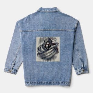 Veste En Jean "Voile de la vaillance : Le Diable Ange"