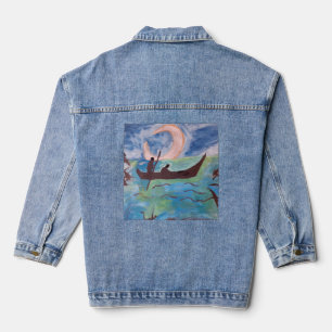 Veste En Jean Voile en clair de lune