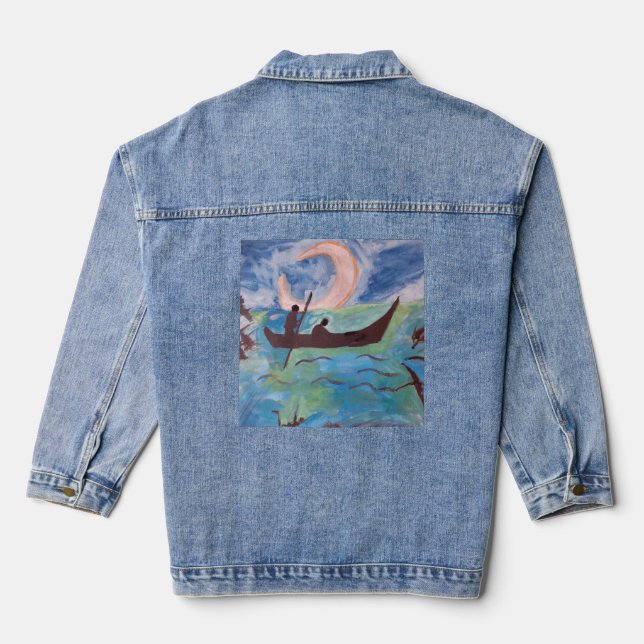Veste En Jean Voile en clair de lune (Verso)