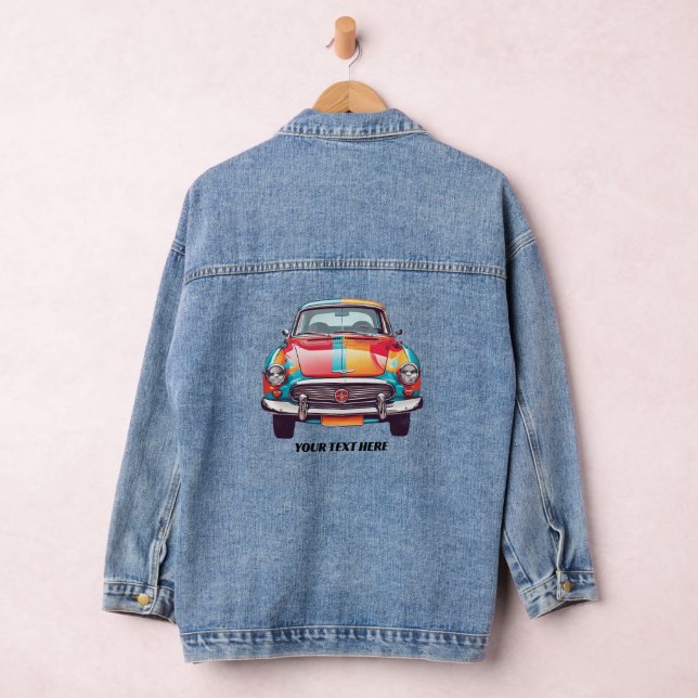 Veste En Jean Voiture cool - ajouter votre texte (Hangar)