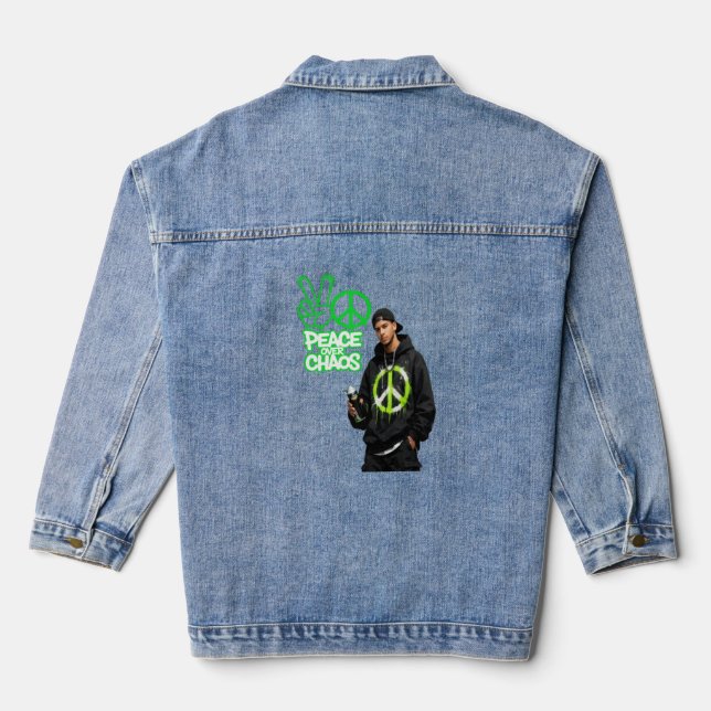 Veste En Jean Voix de la paix (Verso)