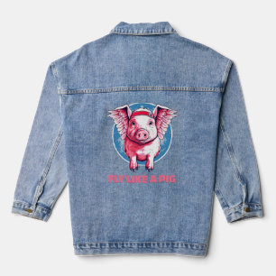 Veste En Jean Voler comme un cochon