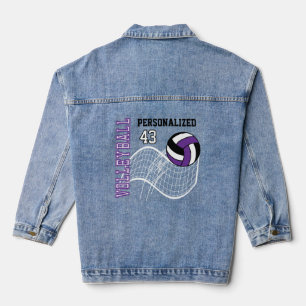 Veste En Jean Volley-ball personnalisé - violet
