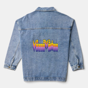 Veste En Jean Volleyball - Retro Look amusant