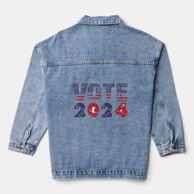 Veste En Jean Vote 2024 Unisex (Verso)