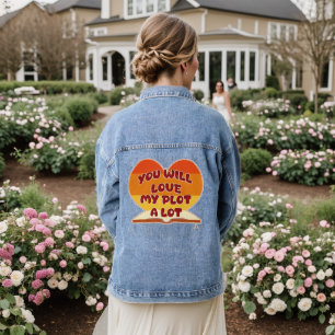 Veste En Jean Vous Aimerez Mon Parchemin Un Lot Logo Auteur