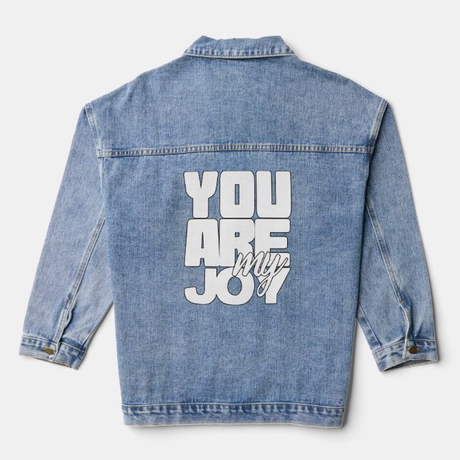 Veste En Jean Vous Êtes Ma Joie (Verso)