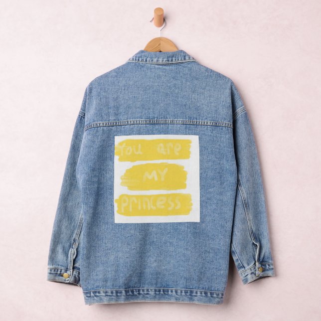 Veste En Jean vous êtes mon art de texte princesse (Hangar)