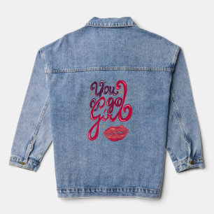 Veste En Jean Vous Y Allez Fille - Chemise en Denim avec Affirma