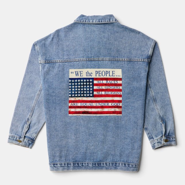 VESTE EN JEAN WE THE PEOPLE  (Verso)