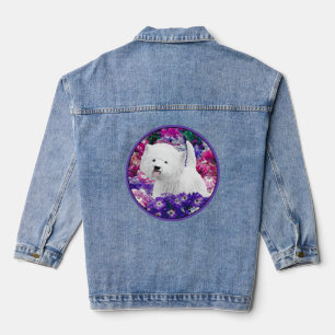 Veste En Jean West Highland White Terrier Peinture Chien Art