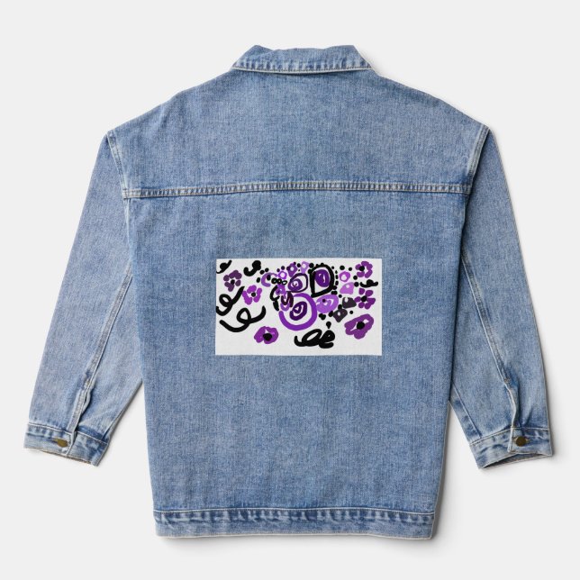 Veste En Jean Wild Purple Peacock (Verso)