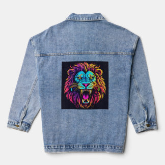 Veste En Jean "Wild Tiger Majesty - Dazzling Denim Jacket"