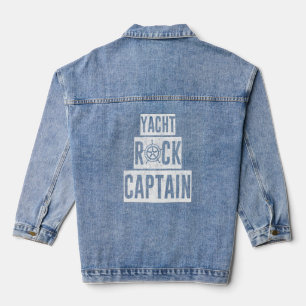 Veste En Jean Yacht Rock Capitaine bateau à moteur voilier voili