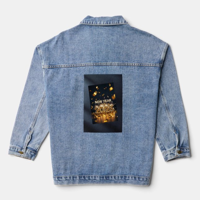 Veste En Jean Year 2026 Denim Jacket - Custom Celebration (Verso)