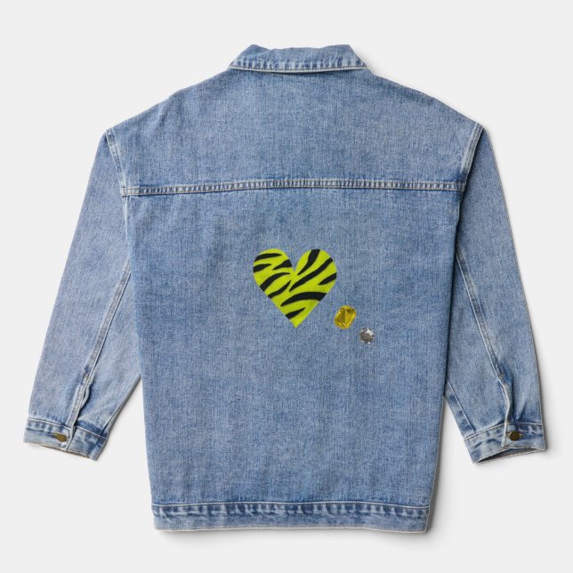 Veste En Jean Zebra-heart (Verso)