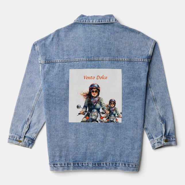 Veste En Jean "Zephyra" "Vento Dolce" - Vent doux (Verso)