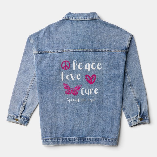 Veste Peace Love Cure Denim (Verso)