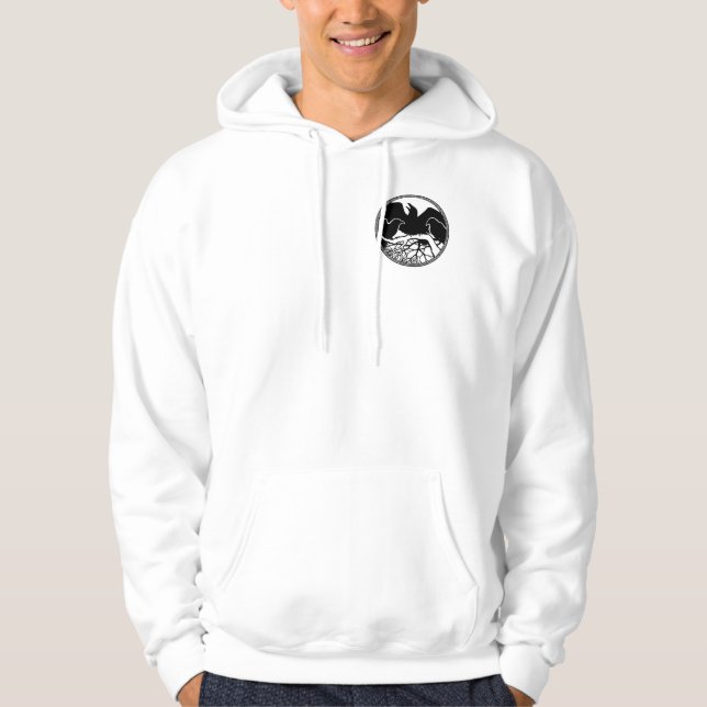 Veste Sweat - shirt à capuche Corbeau Veste d'Art  (Devant)