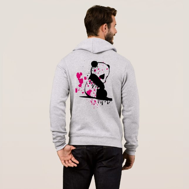 Vestes à capuche zippées pour hommes (Dos entier)