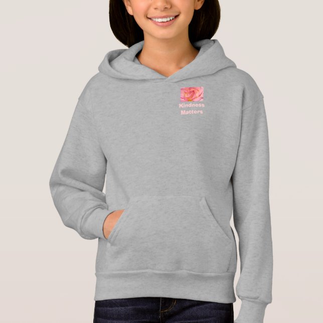 Vestes à capuchon Kindness Matters Enfant Filles K (Devant)