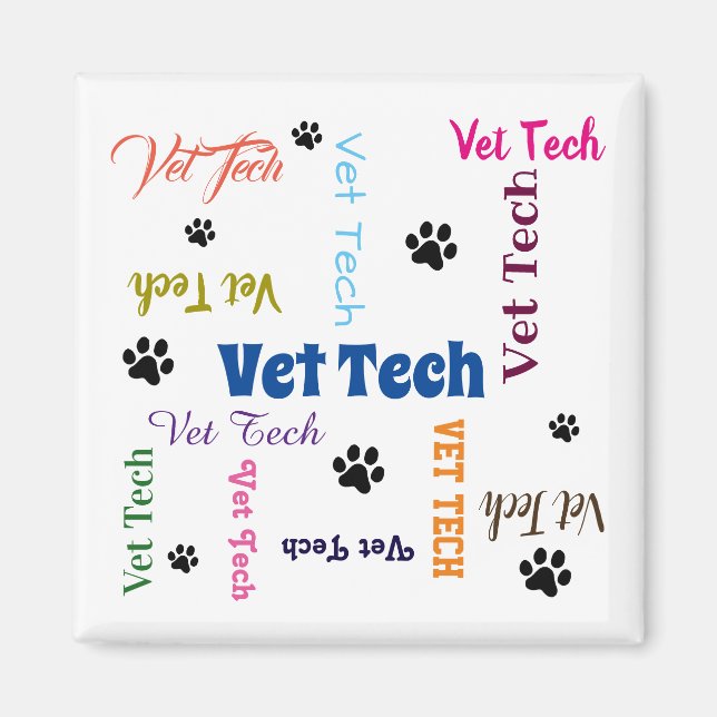 Vet Tech Magnet (Devant)