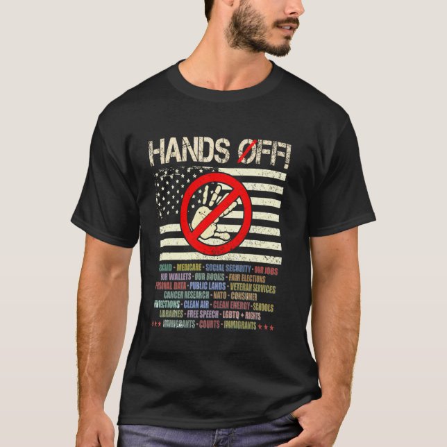 Vêtement T-shirt de protestation Hands Off Protest (Devant)