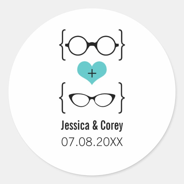 Vêtements Aqua Geeky Stickers Mariage (Devant)