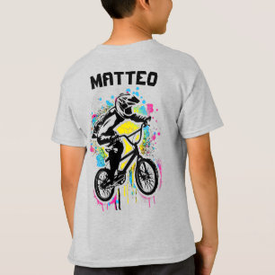 Vêtements Bmx - T-shirt Bmx Nom Personnalisé