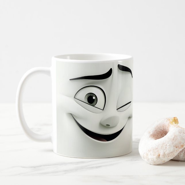 Vêtements Cartoon Face 3D Mug 9 (Avec donut)