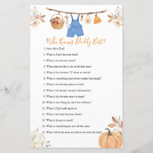 Vêtements Citrouille Baby Shower Qui Connaît Mieux